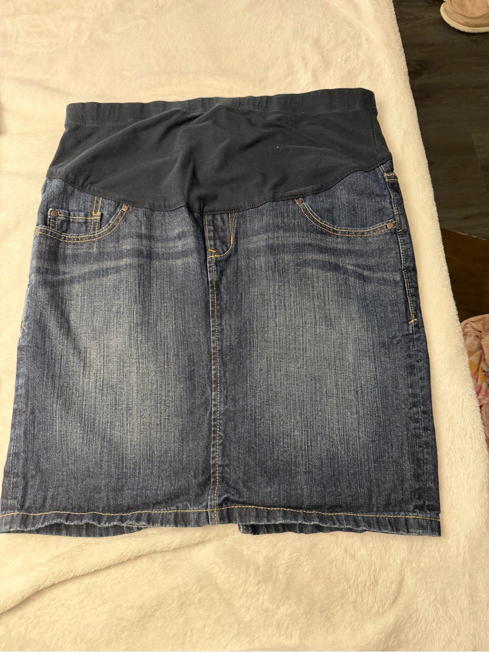 Denim Maternity Skirt w